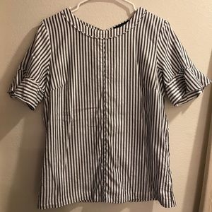 Worn twice Banana Republic blouse, ruffle sleeves